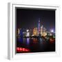 China 10MKm2 Collection - Shanghai Skyline with Oriental Pearl Tower at night-Philippe Hugonnard-Framed Photographic Print