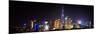 China 10MKm2 Collection - Shanghai Skyline with Oriental Pearl Tower at night-Philippe Hugonnard-Mounted Photographic Print