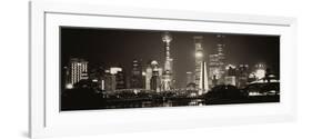 China 10MKm2 Collection - Shanghai Skyline with Oriental Pearl Tower at night-Philippe Hugonnard-Framed Photographic Print