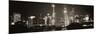 China 10MKm2 Collection - Shanghai Skyline with Oriental Pearl Tower at night-Philippe Hugonnard-Mounted Photographic Print