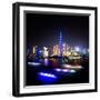 China 10MKm2 Collection - Shanghai Skyline with Oriental Pearl Tower at night-Philippe Hugonnard-Framed Photographic Print