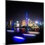 China 10MKm2 Collection - Shanghai Skyline with Oriental Pearl Tower at night-Philippe Hugonnard-Mounted Photographic Print