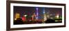 China 10MKm2 Collection - Shanghai Skyline with Oriental Pearl Tower at night-Philippe Hugonnard-Framed Photographic Print