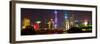 China 10MKm2 Collection - Shanghai Skyline with Oriental Pearl Tower at night-Philippe Hugonnard-Framed Premium Photographic Print