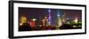 China 10MKm2 Collection - Shanghai Skyline with Oriental Pearl Tower at night-Philippe Hugonnard-Framed Premium Photographic Print