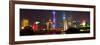 China 10MKm2 Collection - Shanghai Skyline with Oriental Pearl Tower at night-Philippe Hugonnard-Framed Photographic Print