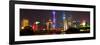 China 10MKm2 Collection - Shanghai Skyline with Oriental Pearl Tower at night-Philippe Hugonnard-Framed Photographic Print