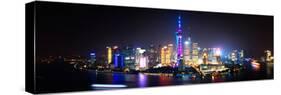 China 10MKm2 Collection - Shanghai Skyline with Oriental Pearl Tower at night-Philippe Hugonnard-Stretched Canvas