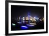 China 10MKm2 Collection - Shanghai Skyline with Oriental Pearl Tower at night-Philippe Hugonnard-Framed Photographic Print