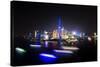 China 10MKm2 Collection - Shanghai Skyline with Oriental Pearl Tower at night-Philippe Hugonnard-Stretched Canvas