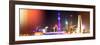 China 10MKm2 Collection - Shanghai Skyline with Oriental Pearl Tower at night-Philippe Hugonnard-Framed Photographic Print