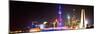 China 10MKm2 Collection - Shanghai Skyline with Oriental Pearl Tower at night-Philippe Hugonnard-Mounted Premium Photographic Print