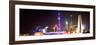 China 10MKm2 Collection - Shanghai Skyline with Oriental Pearl Tower at night-Philippe Hugonnard-Framed Premium Photographic Print