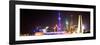 China 10MKm2 Collection - Shanghai Skyline with Oriental Pearl Tower at night-Philippe Hugonnard-Framed Premium Photographic Print