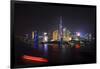 China 10MKm2 Collection - Shanghai Skyline with Oriental Pearl Tower at night-Philippe Hugonnard-Framed Photographic Print