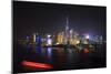 China 10MKm2 Collection - Shanghai Skyline with Oriental Pearl Tower at night-Philippe Hugonnard-Mounted Photographic Print