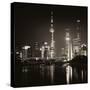 China 10MKm2 Collection - Shanghai Skyline with Oriental Pearl Tower at night-Philippe Hugonnard-Stretched Canvas