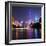 China 10MKm2 Collection - Shanghai Skyline with Oriental Pearl Tower at night-Philippe Hugonnard-Framed Photographic Print