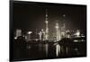 China 10MKm2 Collection - Shanghai Skyline with Oriental Pearl Tower at night-Philippe Hugonnard-Framed Photographic Print