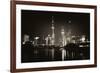 China 10MKm2 Collection - Shanghai Skyline with Oriental Pearl Tower at night-Philippe Hugonnard-Framed Photographic Print