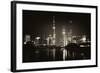 China 10MKm2 Collection - Shanghai Skyline with Oriental Pearl Tower at night-Philippe Hugonnard-Framed Photographic Print