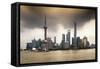 China 10MKm2 Collection - Shanghai Skyline with Oriental Pearl Tower-Philippe Hugonnard-Framed Stretched Canvas