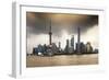 China 10MKm2 Collection - Shanghai Skyline with Oriental Pearl Tower-Philippe Hugonnard-Framed Photographic Print