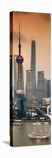 China 10MKm2 Collection - Shanghai Skyline with Oriental Pearl Tower-Philippe Hugonnard-Stretched Canvas