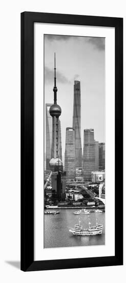 China 10MKm2 Collection - Shanghai Skyline with Oriental Pearl Tower-Philippe Hugonnard-Framed Photographic Print