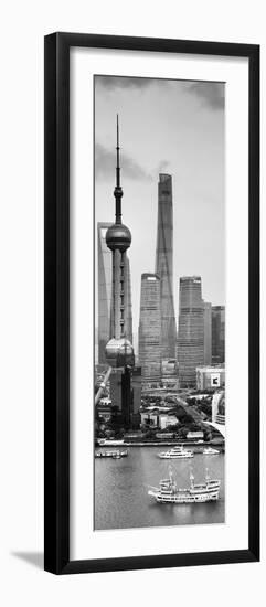 China 10MKm2 Collection - Shanghai Skyline with Oriental Pearl Tower-Philippe Hugonnard-Framed Photographic Print