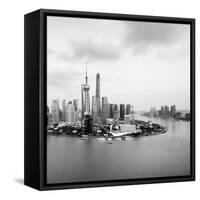 China 10MKm2 Collection - Shanghai Skyline with Oriental Pearl Tower-Philippe Hugonnard-Framed Stretched Canvas