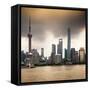 China 10MKm2 Collection - Shanghai Skyline with Oriental Pearl Tower-Philippe Hugonnard-Framed Stretched Canvas