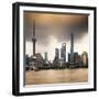 China 10MKm2 Collection - Shanghai Skyline with Oriental Pearl Tower-Philippe Hugonnard-Framed Photographic Print