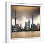 China 10MKm2 Collection - Shanghai Skyline with Oriental Pearl Tower-Philippe Hugonnard-Framed Photographic Print