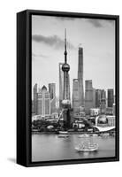 China 10MKm2 Collection - Shanghai Skyline with Oriental Pearl Tower-Philippe Hugonnard-Framed Stretched Canvas