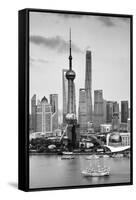 China 10MKm2 Collection - Shanghai Skyline with Oriental Pearl Tower-Philippe Hugonnard-Framed Stretched Canvas