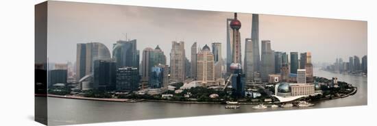 China 10MKm2 Collection - Shanghai Skyline with Oriental Pearl Tower-Philippe Hugonnard-Stretched Canvas