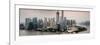 China 10MKm2 Collection - Shanghai Skyline with Oriental Pearl Tower-Philippe Hugonnard-Framed Photographic Print