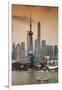 China 10MKm2 Collection - Shanghai Skyline with Oriental Pearl Tower-Philippe Hugonnard-Framed Photographic Print