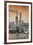 China 10MKm2 Collection - Shanghai Skyline with Oriental Pearl Tower-Philippe Hugonnard-Framed Photographic Print