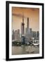 China 10MKm2 Collection - Shanghai Skyline with Oriental Pearl Tower-Philippe Hugonnard-Framed Photographic Print