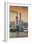 China 10MKm2 Collection - Shanghai Skyline with Oriental Pearl Tower-Philippe Hugonnard-Framed Premium Photographic Print