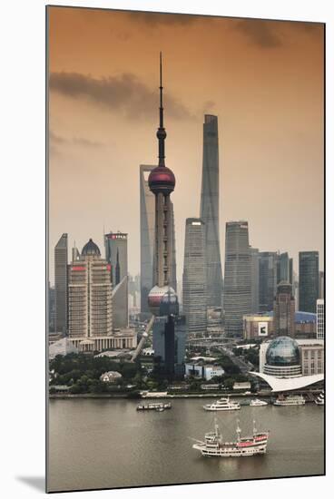 China 10MKm2 Collection - Shanghai Skyline with Oriental Pearl Tower-Philippe Hugonnard-Mounted Photographic Print