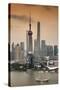 China 10MKm2 Collection - Shanghai Skyline with Oriental Pearl Tower-Philippe Hugonnard-Stretched Canvas