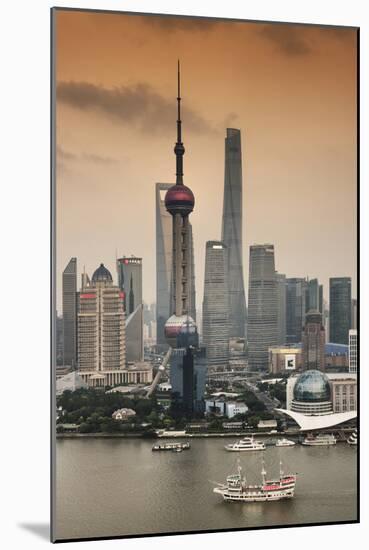 China 10MKm2 Collection - Shanghai Skyline with Oriental Pearl Tower-Philippe Hugonnard-Mounted Photographic Print