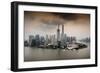 China 10MKm2 Collection - Shanghai Skyline with Oriental Pearl Tower-Philippe Hugonnard-Framed Photographic Print