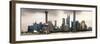 China 10MKm2 Collection - Shanghai Skyline with Oriental Pearl Tower-Philippe Hugonnard-Framed Photographic Print