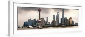 China 10MKm2 Collection - Shanghai Skyline with Oriental Pearl Tower-Philippe Hugonnard-Framed Photographic Print