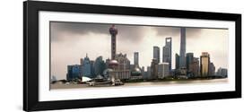 China 10MKm2 Collection - Shanghai Skyline with Oriental Pearl Tower-Philippe Hugonnard-Framed Photographic Print