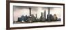 China 10MKm2 Collection - Shanghai Skyline with Oriental Pearl Tower-Philippe Hugonnard-Framed Photographic Print